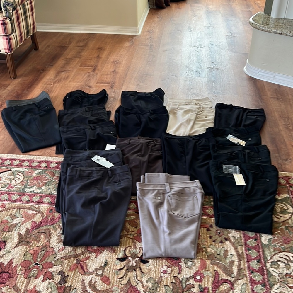 21 PAIRS OF DRESS PANTS